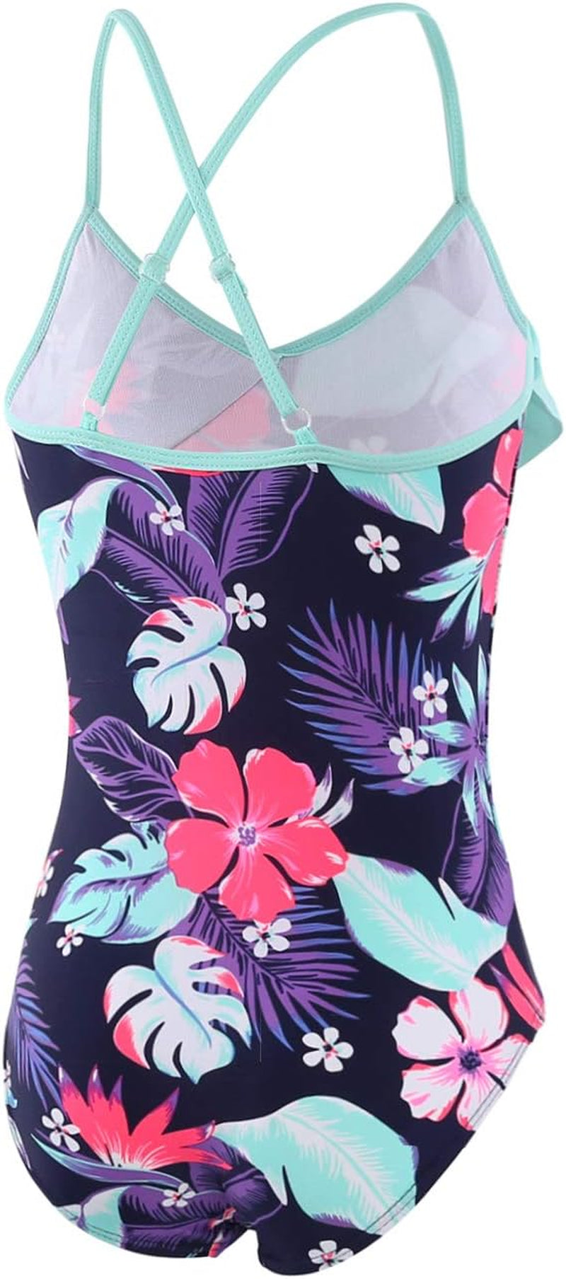 Girls One Piece Swimsuits Ruffle Swimwear Beach Bathing Suit 2-14 Years